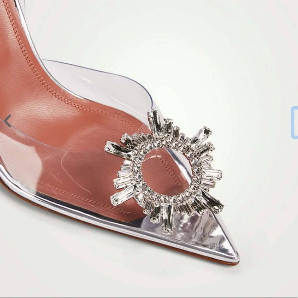 AMINA MUADDI Authentic Begum PVC Slingback Pumps in Transparent - Picture 4 of 16